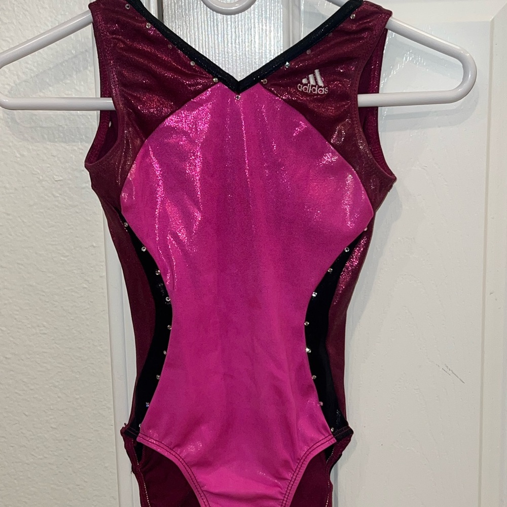 Adidas Pink and Burgundy One Piece